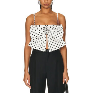 Marianna Senchina 'Bow' White Top Size M